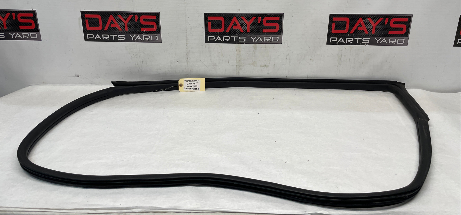2013 Chevy Camaro ZL1 RH Passenger Door Weather Strip Seal OEM - Day's Parts Yard