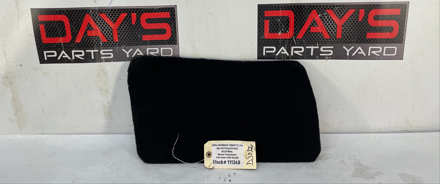 2004 Chevy C5 Corvette Z06 RH Passenger Footwell Floor Carpet Fuse Kick Panel Cover OEM - Day's Parts Yard