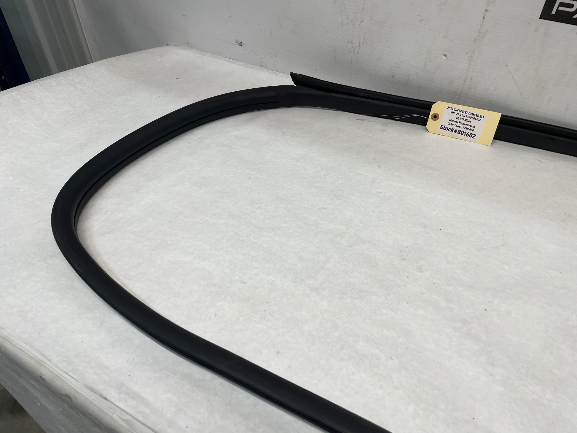 2013 Chevy Camaro ZL1 RH Passenger Door Weather Strip Seal OEM - Day's Parts Yard