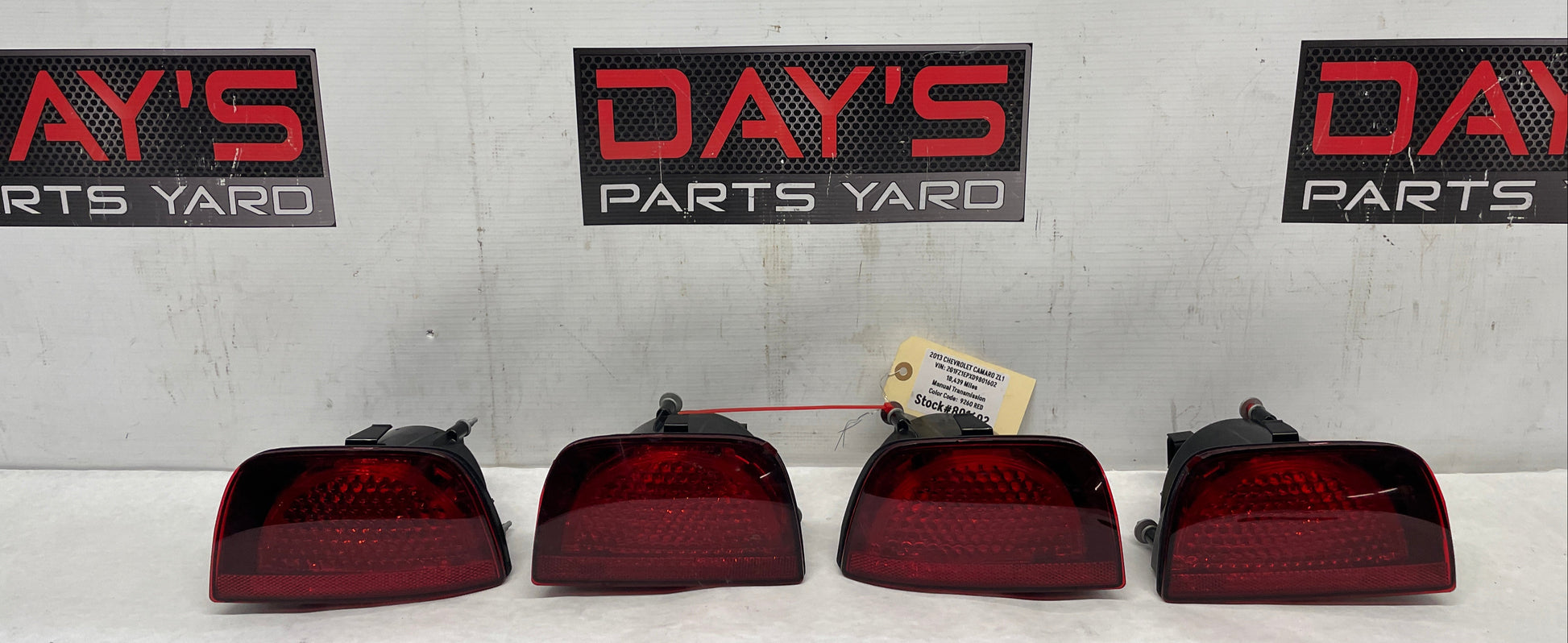 2013 Chevy Camaro ZL1 RH & LH Inner Taillight Tail Light OEM - Day's Parts Yard