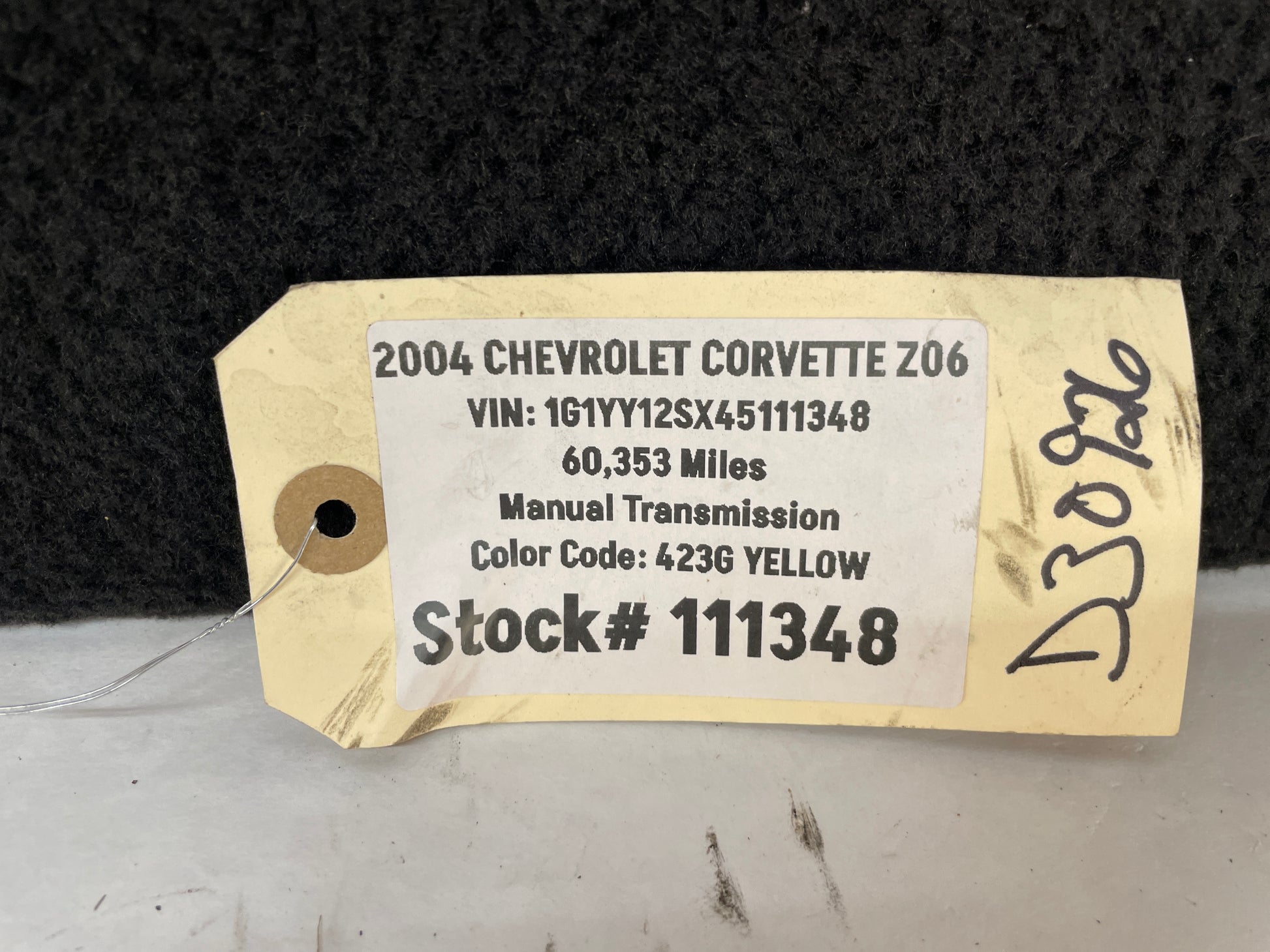 2004 Chevy C5 Corvette Z06 RH Passenger Footwell Floor Carpet Fuse Kick Panel Cover OEM - Day's Parts Yard
