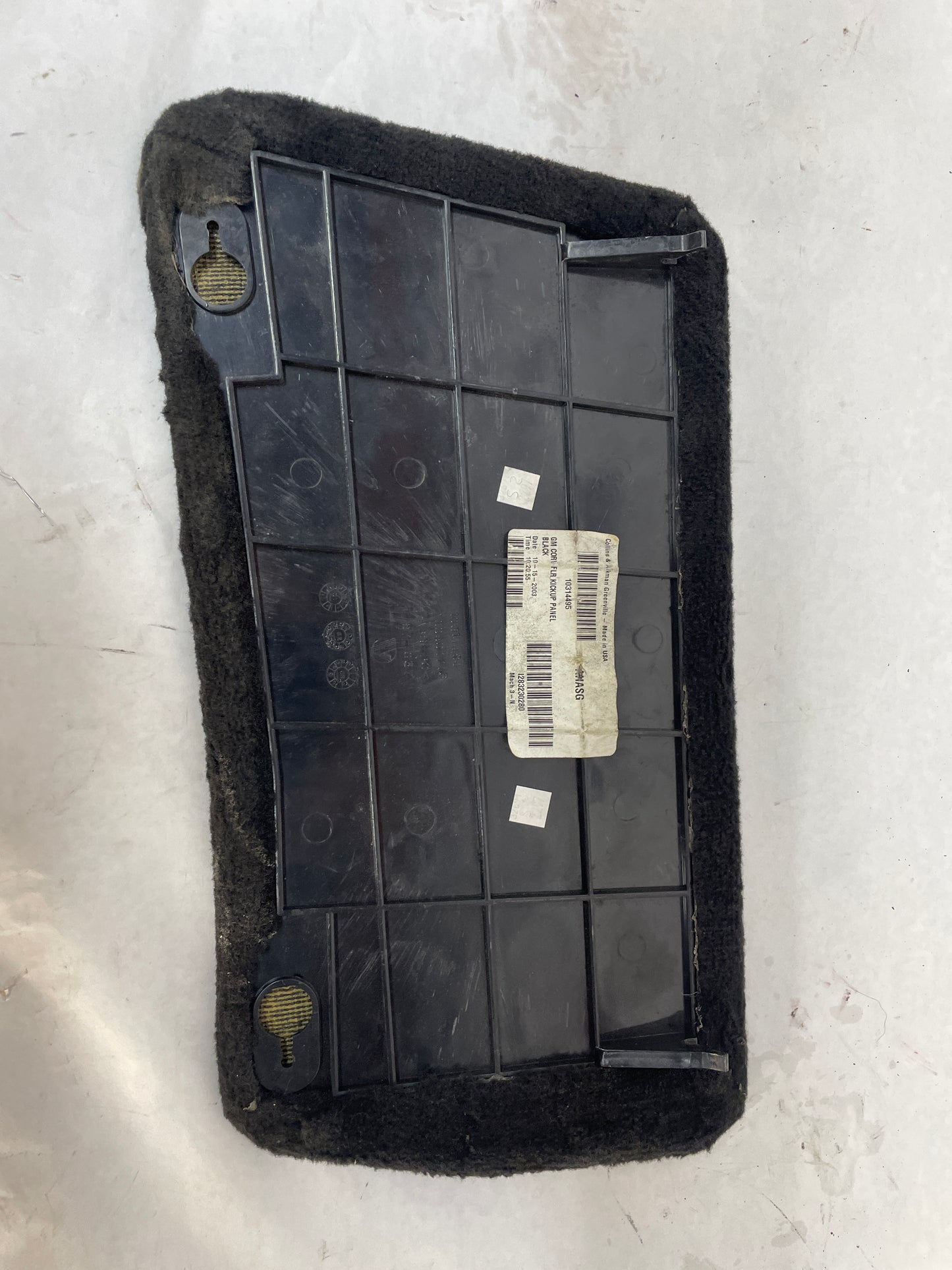 2004 Chevy C5 Corvette Z06 RH Passenger Footwell Floor Carpet Fuse Kick Panel Cover OEM - Day's Parts Yard