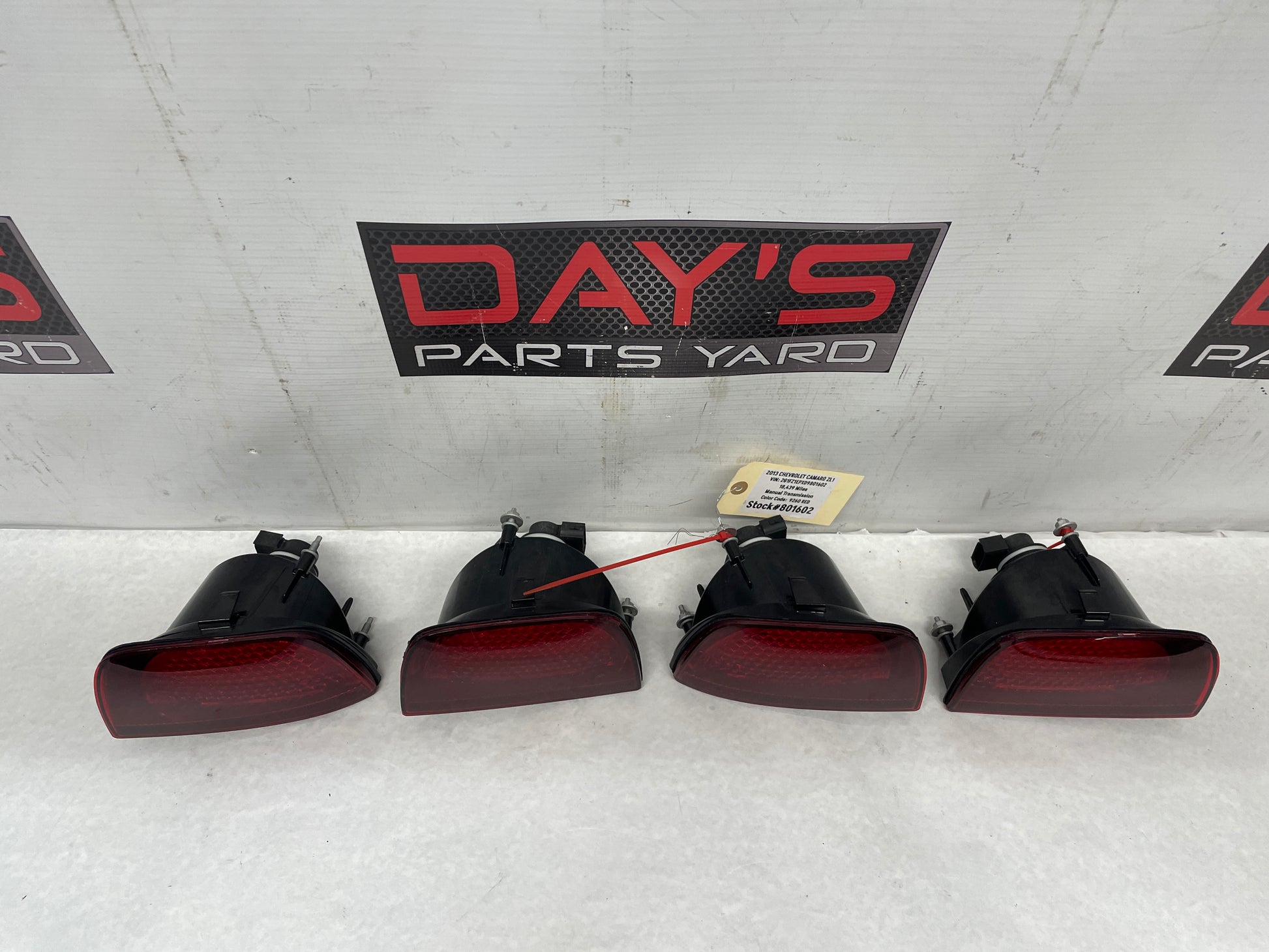 2013 Chevy Camaro ZL1 RH & LH Inner Taillight Tail Light OEM - Day's Parts Yard