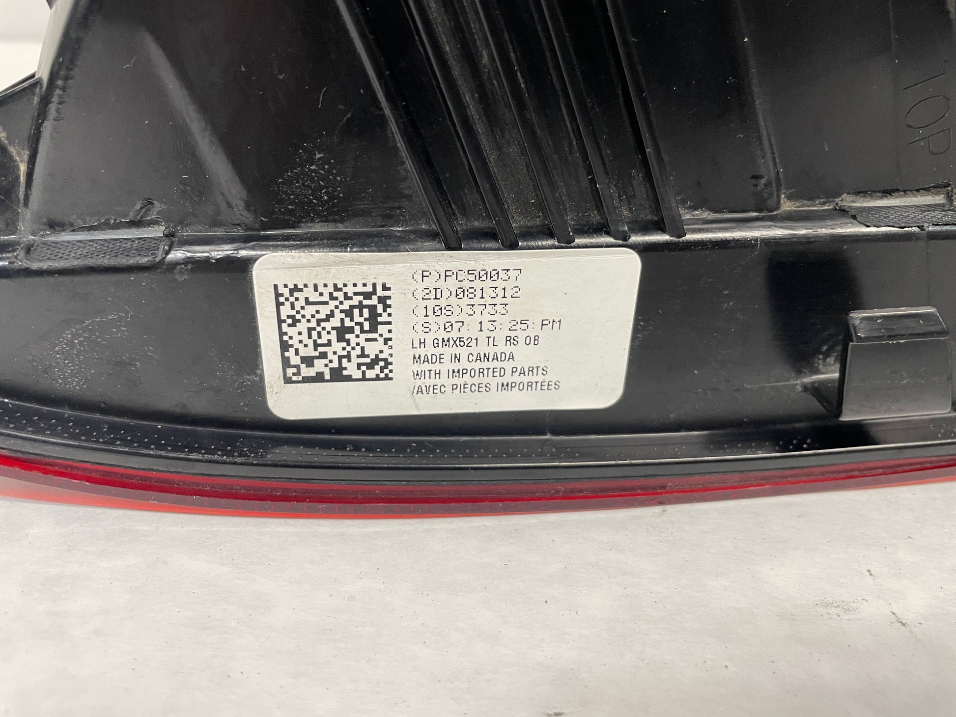2013 Chevy Camaro ZL1 RH & LH Inner Taillight Tail Light OEM - Day's Parts Yard