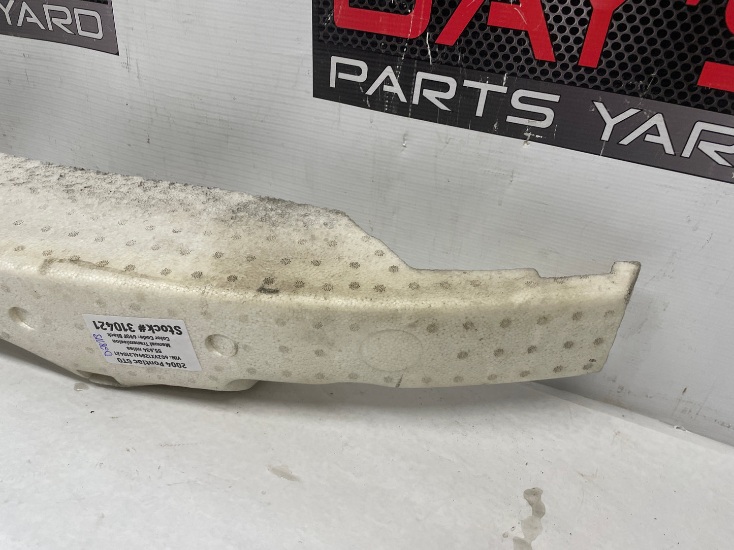 2004 Pontiac GTO Front Bumper Impact Energy Absorber Bar Foam OEM - Day's Parts Yard