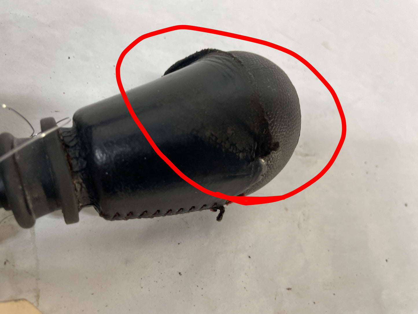 2004 Pontiac GTO Shifter Knob w/ Boot Black Leather OEM - Day's Parts Yard