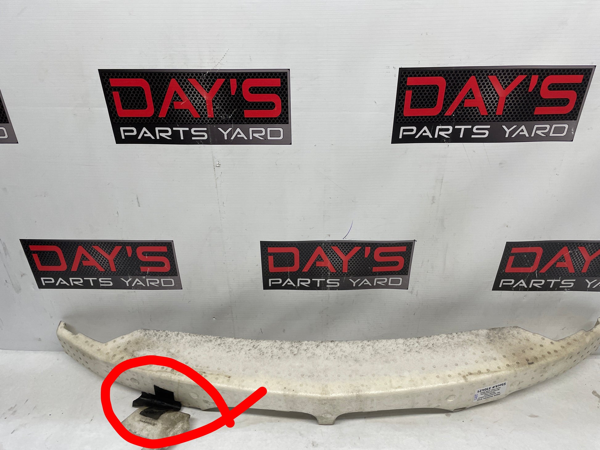 2004 Pontiac GTO Front Bumper Impact Energy Absorber Bar Foam OEM - Day's Parts Yard