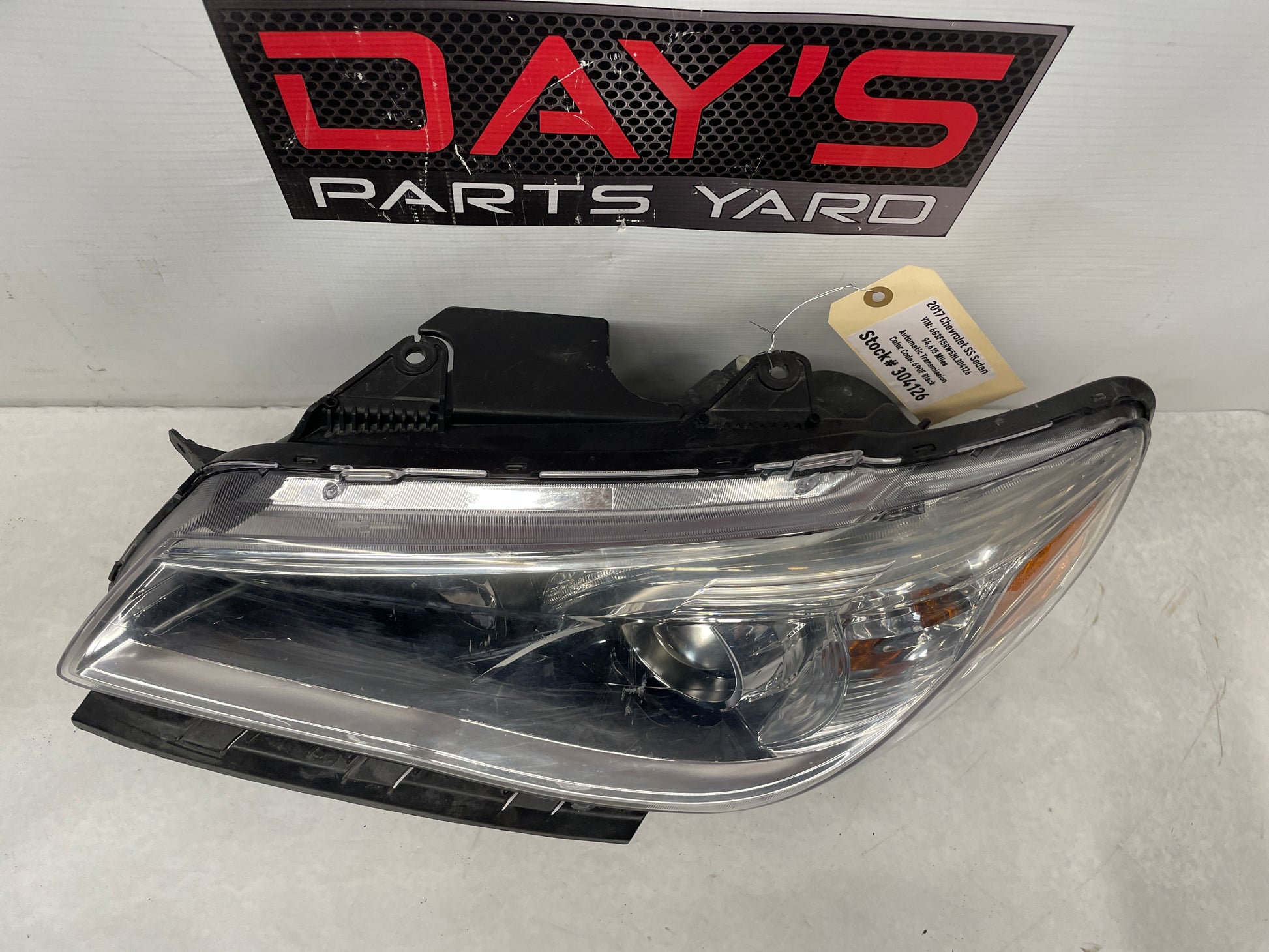 2017 Chevy SS Sedan LH Driver Head Light Lamp Headlight OEM - Day's Parts Yard