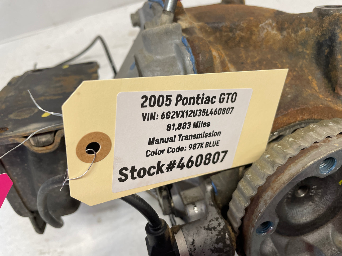 2005 Pontiac GTO Rear End Rearend Carrier Axle Differential 3.46 LSD OEM - Day's Parts Yard