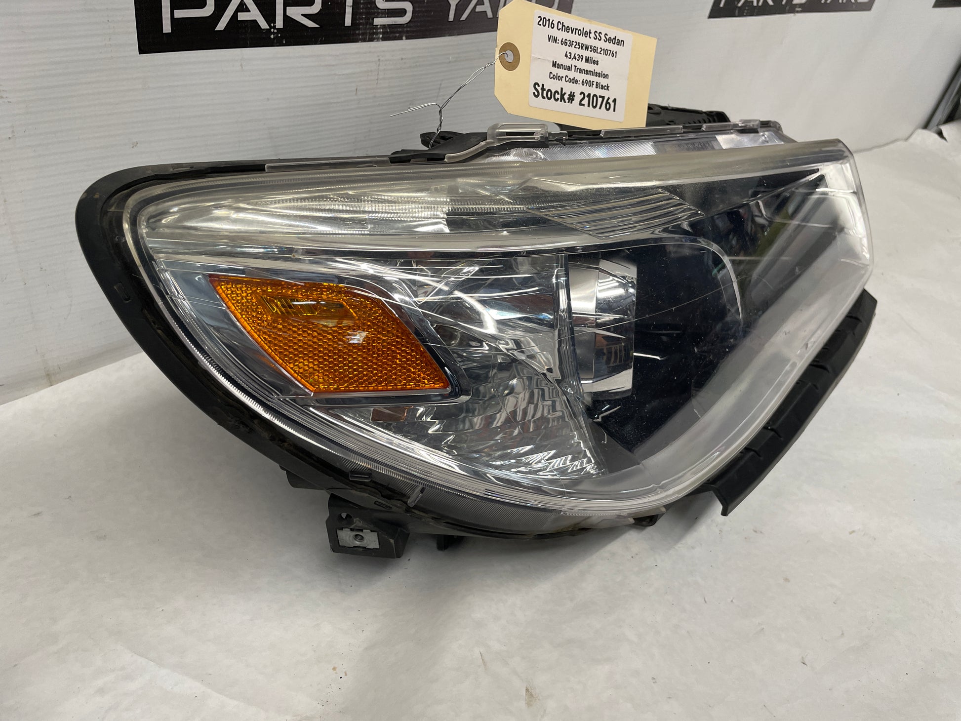 2016 Chevy SS Sedan RH Passenger Head Light Lamp Headlight OEM - Day's Parts Yard