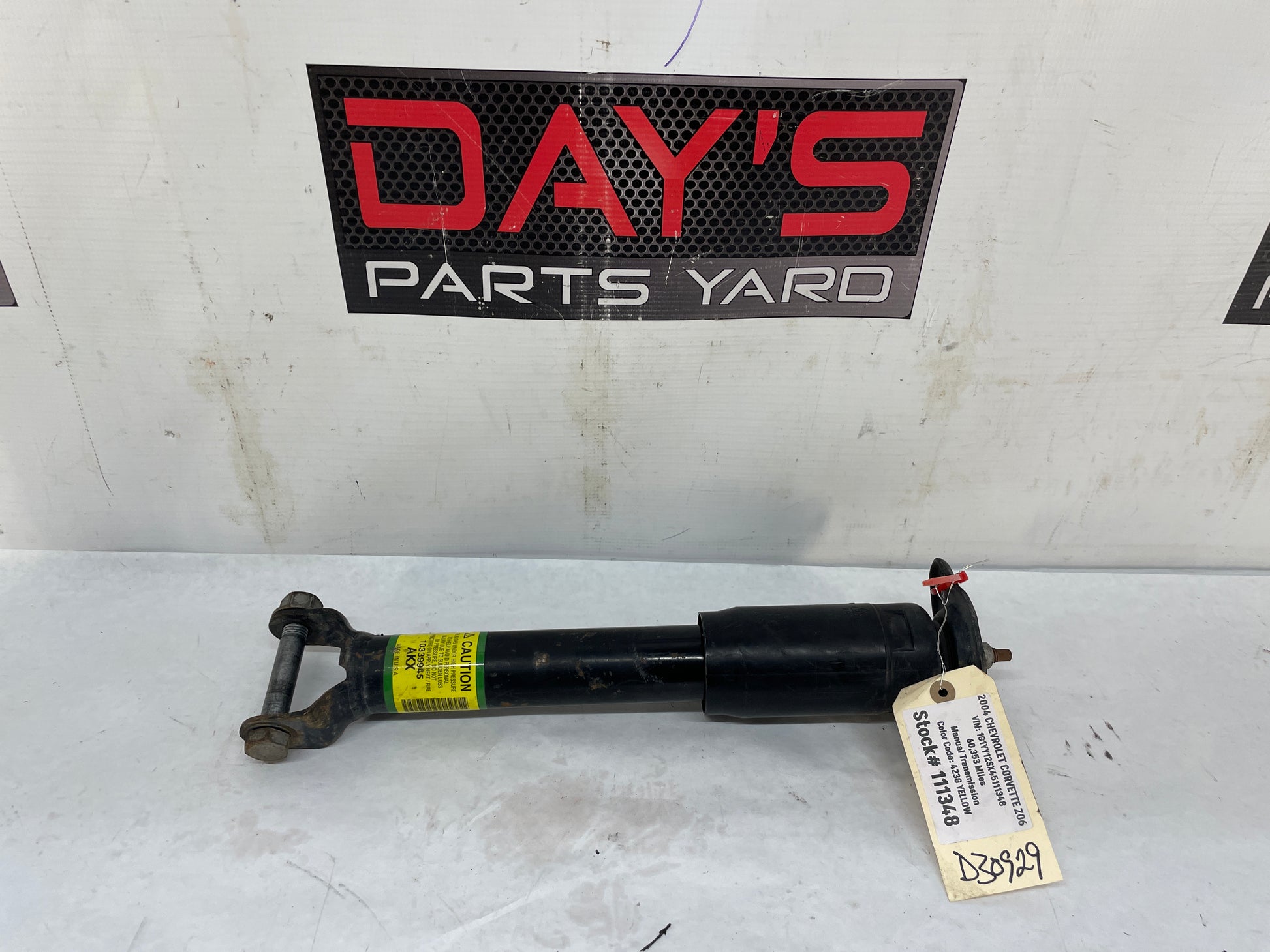 2004 Chevy C5 Corvette Z06 Rear Suspension Shock Absorber Strut OEM - Day's Parts Yard