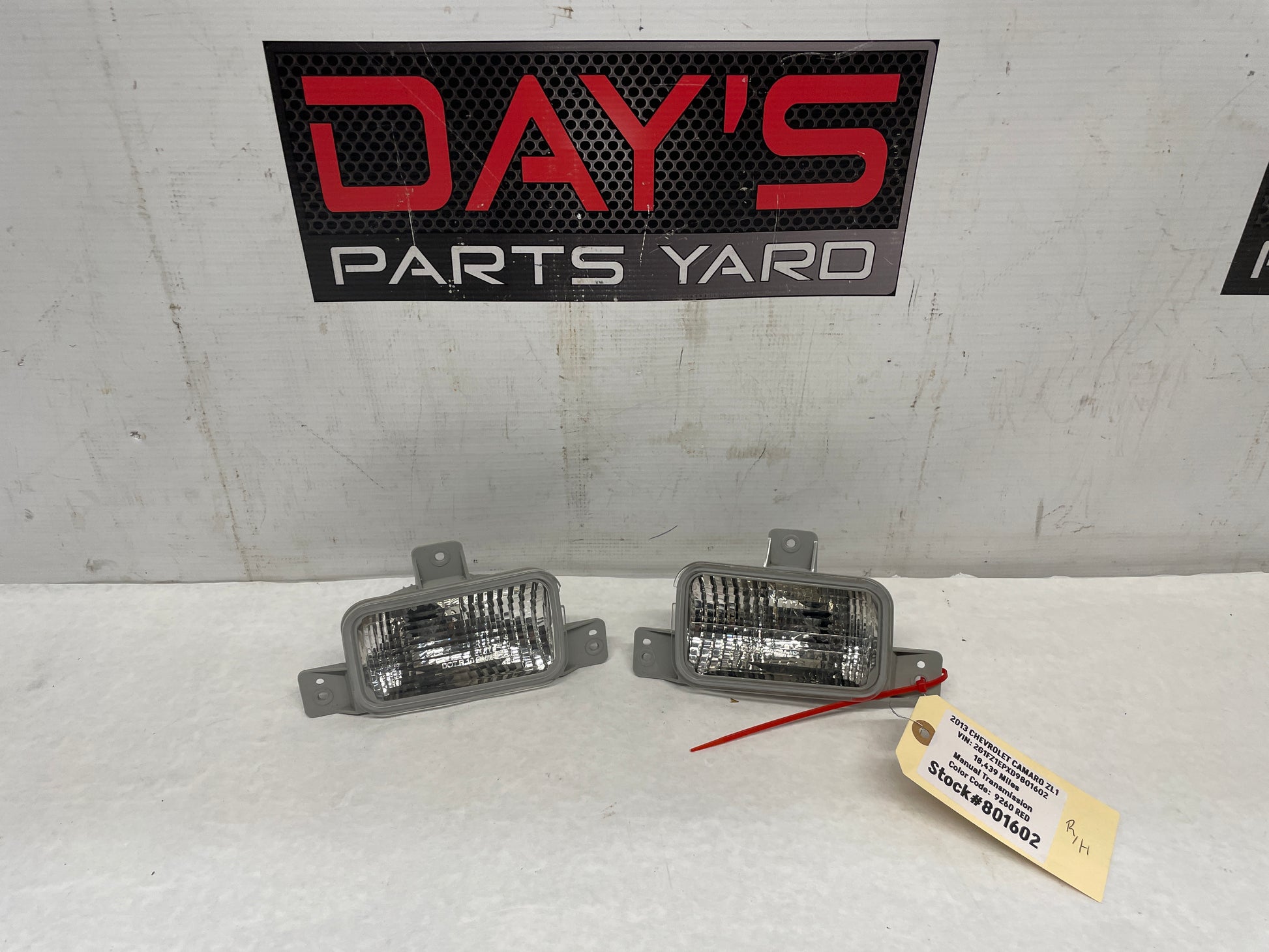 2013 Chevy Camaro ZL1 RH & LH Reverse Back Up Light Lamp OEM - Day's Parts Yard
