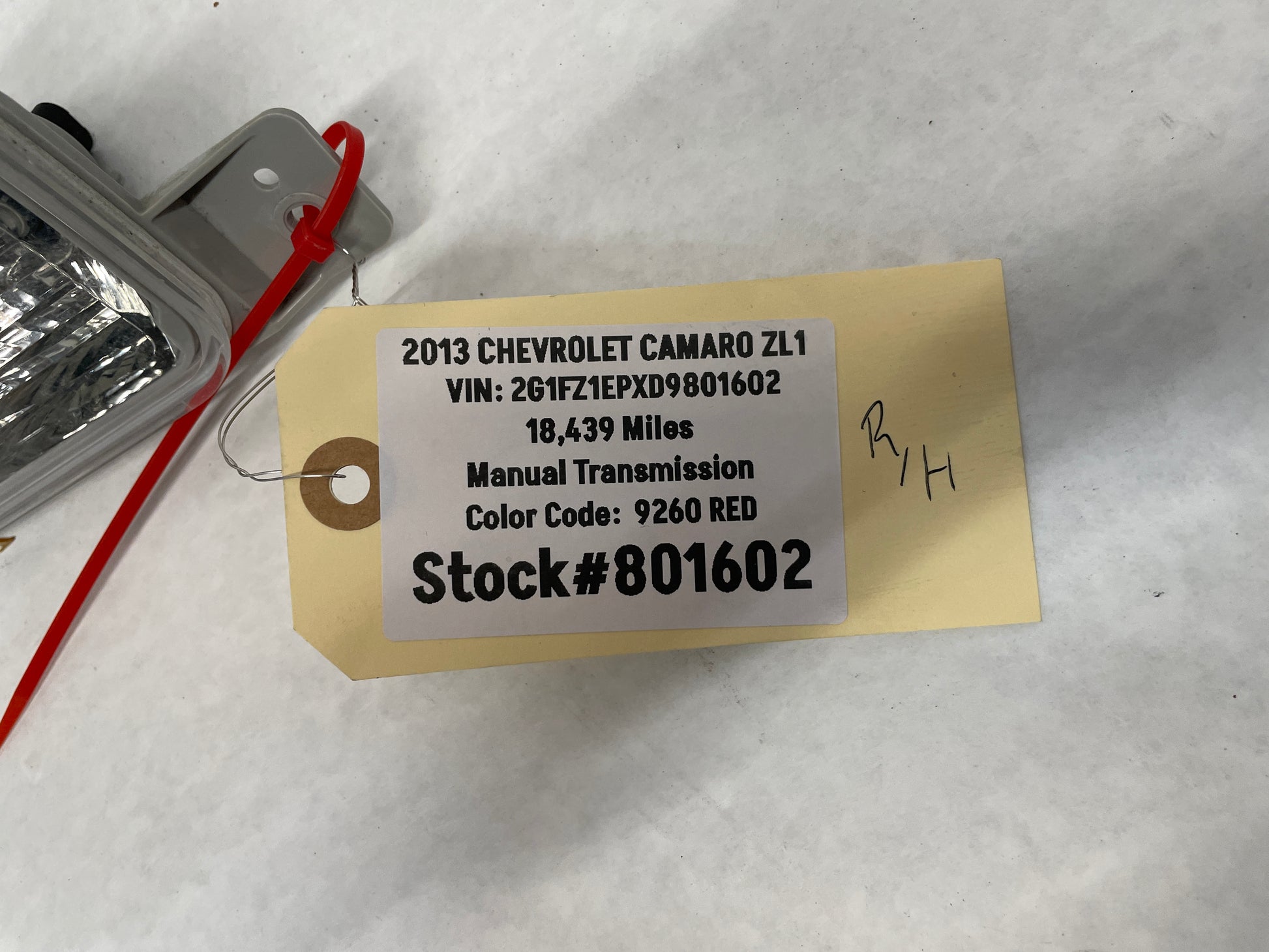 2013 Chevy Camaro ZL1 RH & LH Reverse Back Up Light Lamp OEM - Day's Parts Yard
