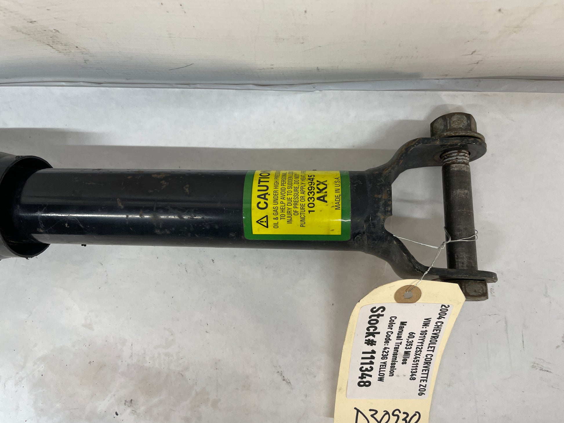 2004 Chevy C5 Corvette Z06 Rear Suspension Shock Absorber Strut OEM - Day's Parts Yard