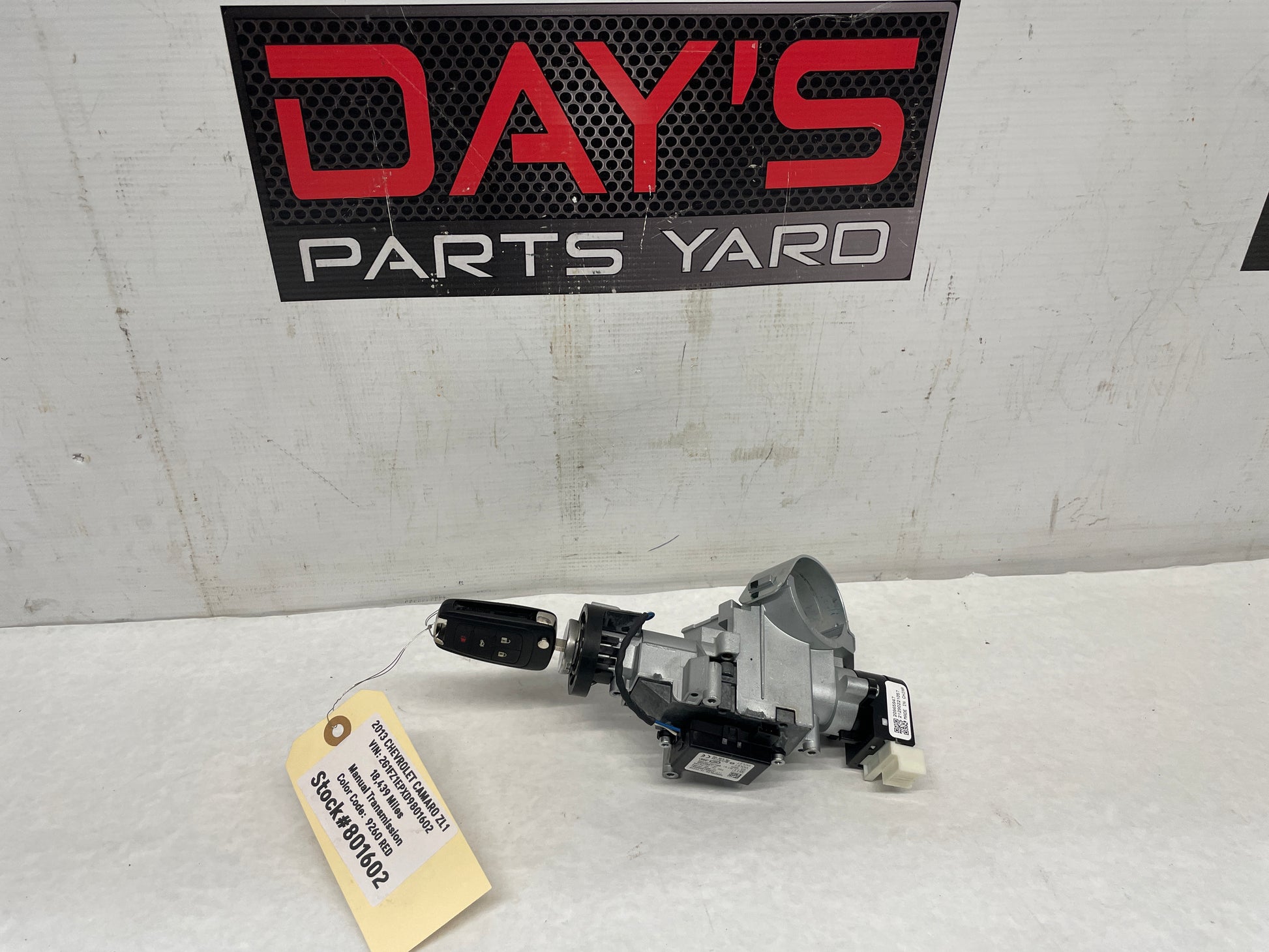 2013 Chevy Camaro ZL1 Starter/Theft Lock Modular and Key OEM - Day's Parts Yard