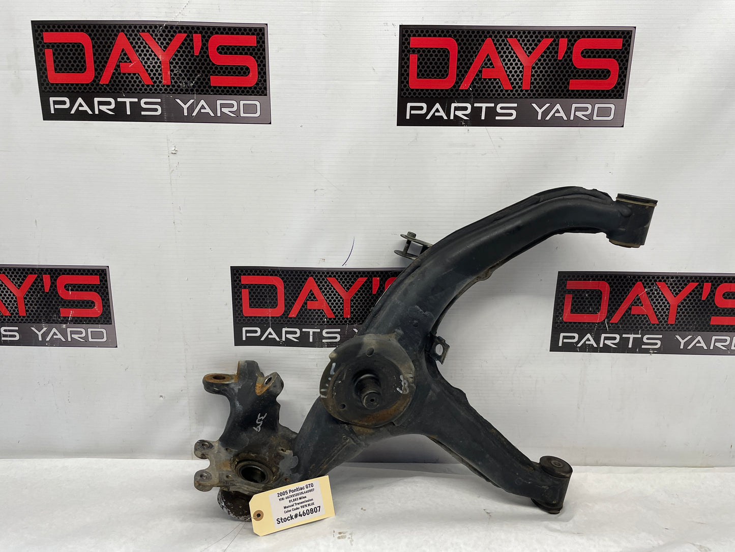2005 Pontiac GTO RH Passenger Rear Suspension Trailing Control Arm OEM - Day's Parts Yard