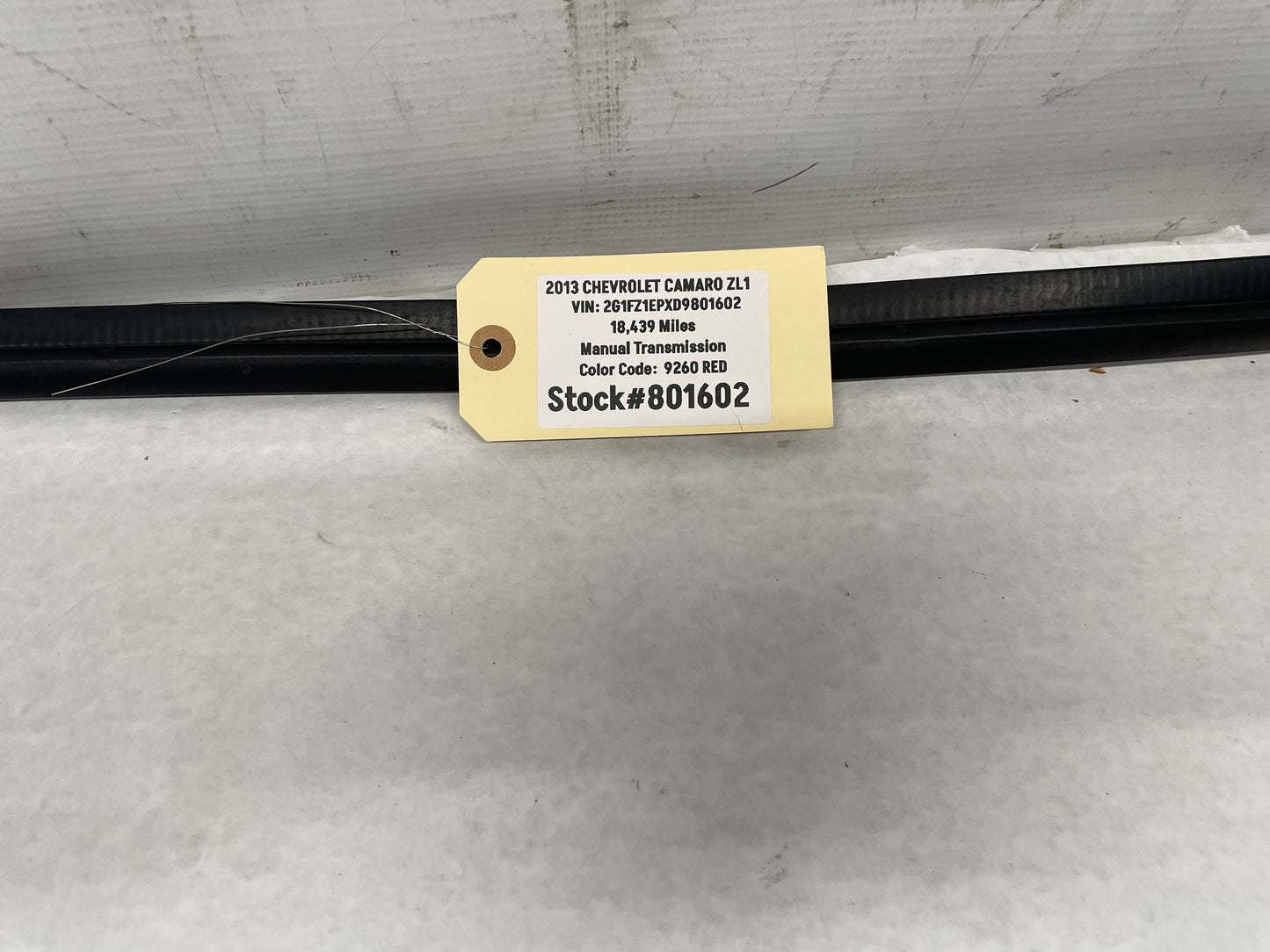 2013 Chevy Camaro ZL1 Wiper Cowl Rubber Weather Strip Seal OEM - Day's Parts Yard