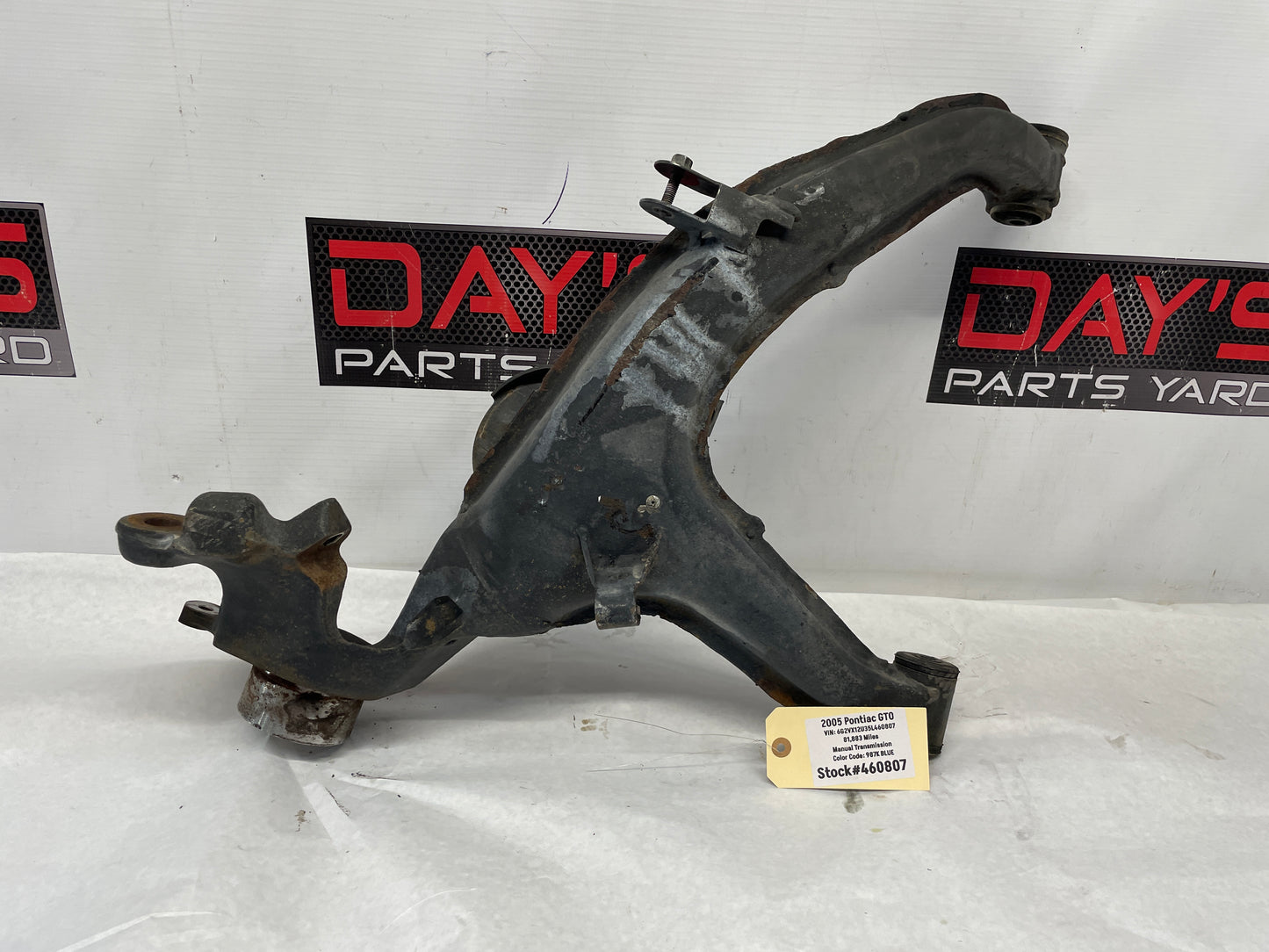 2005 Pontiac GTO LH Driver Rear Suspension Trailing Control Arm OEM - Day's Parts Yard