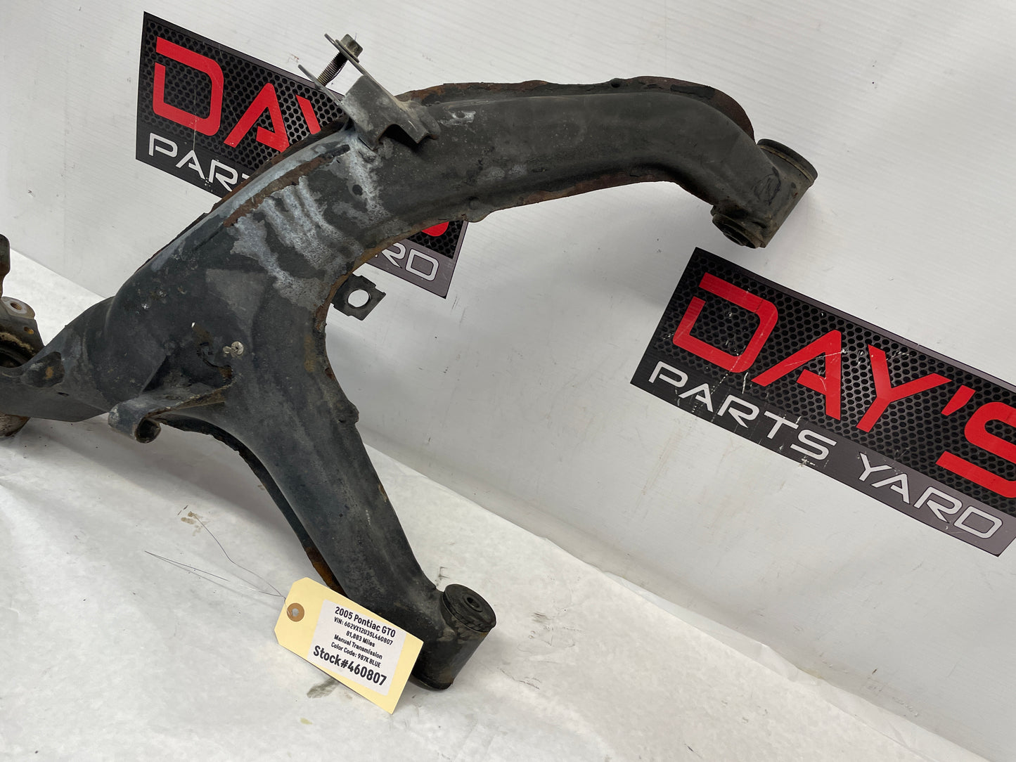 2005 Pontiac GTO LH Driver Rear Suspension Trailing Control Arm OEM - Day's Parts Yard