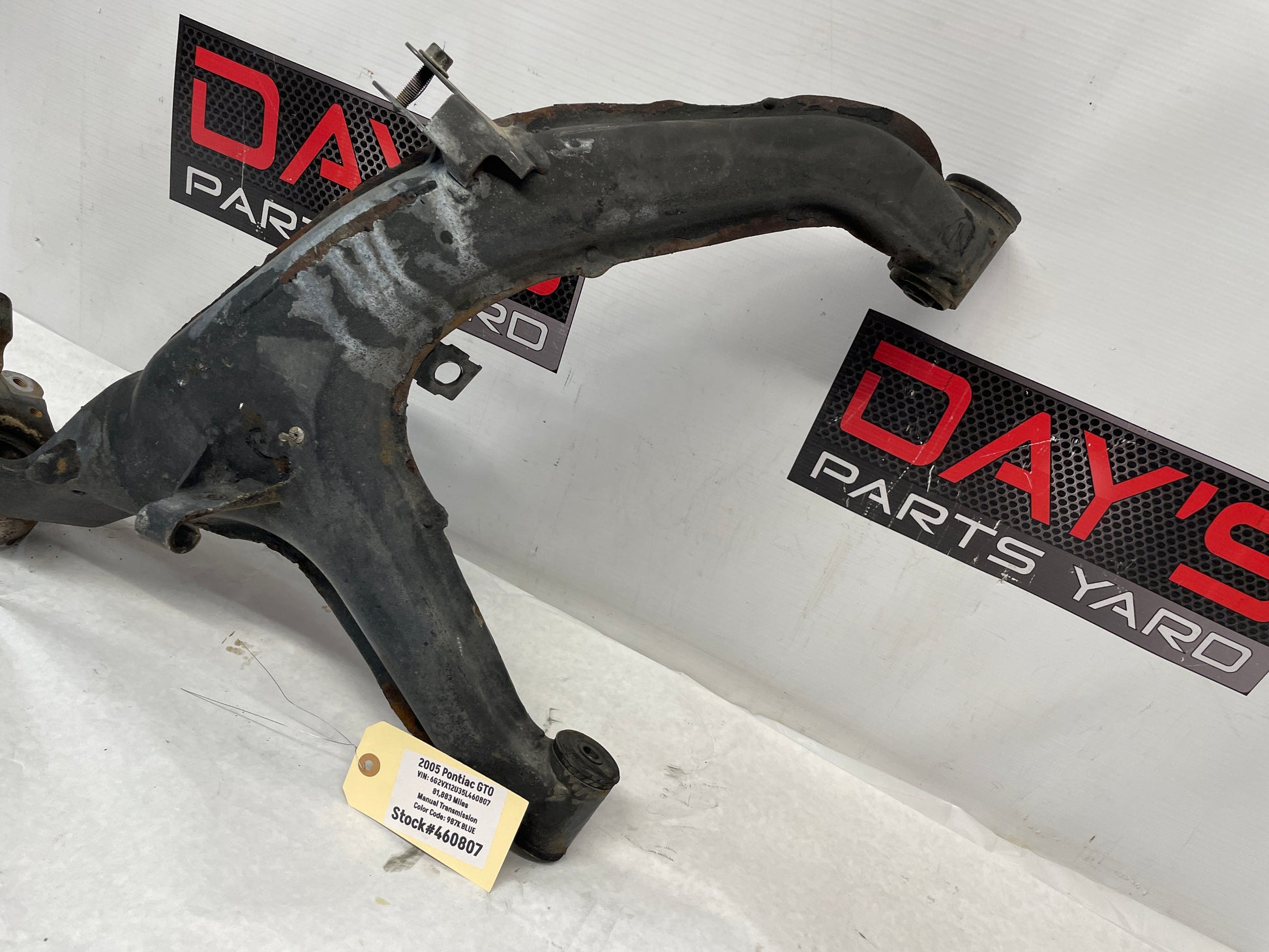 2005 Pontiac GTO LH Driver Rear Suspension Trailing Control Arm OEM - Day's Parts Yard