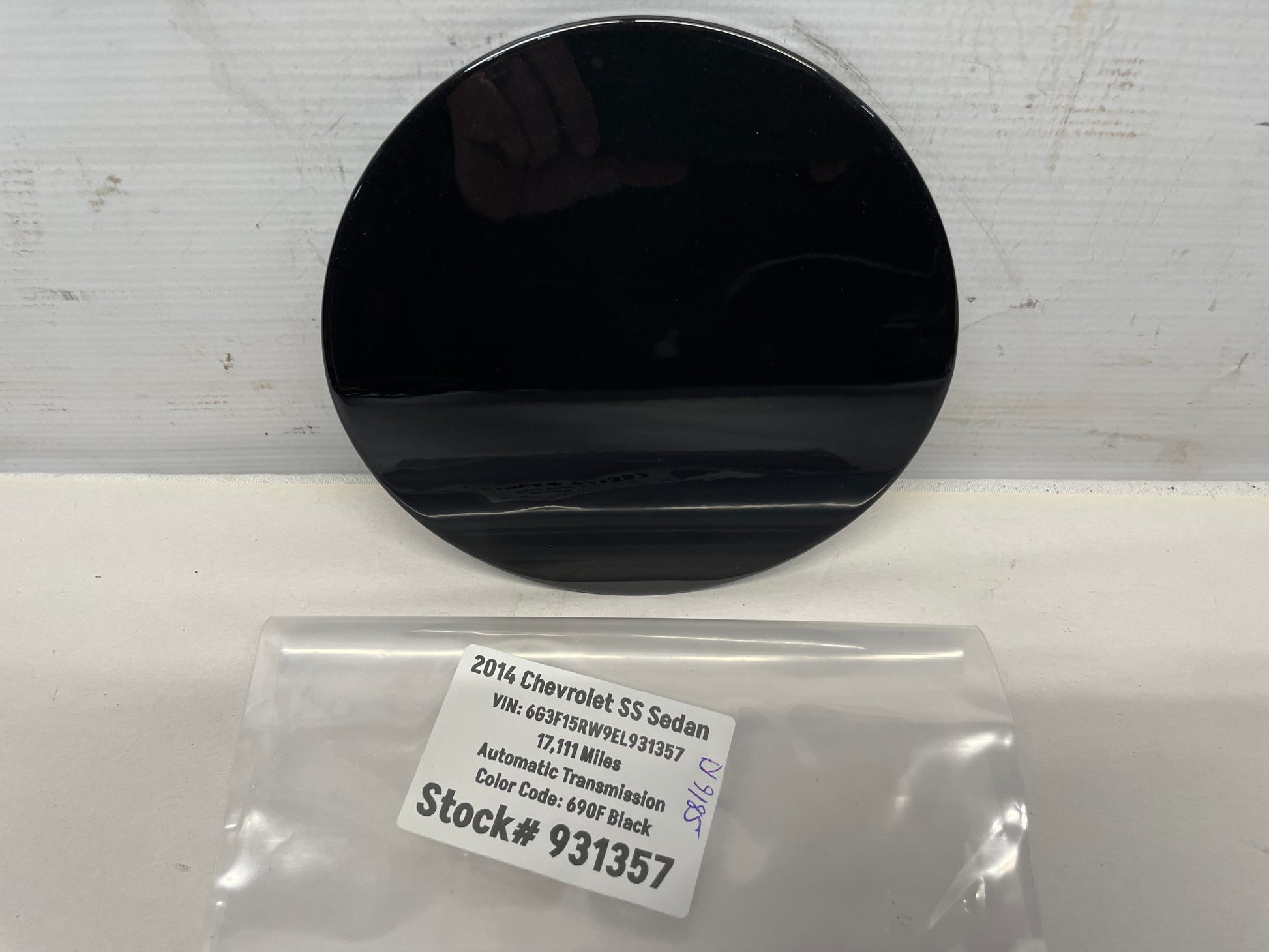 2014 Chevy SS Sedan Fuel Gas Door Cover Lid Black OEM - Day's Parts Yard