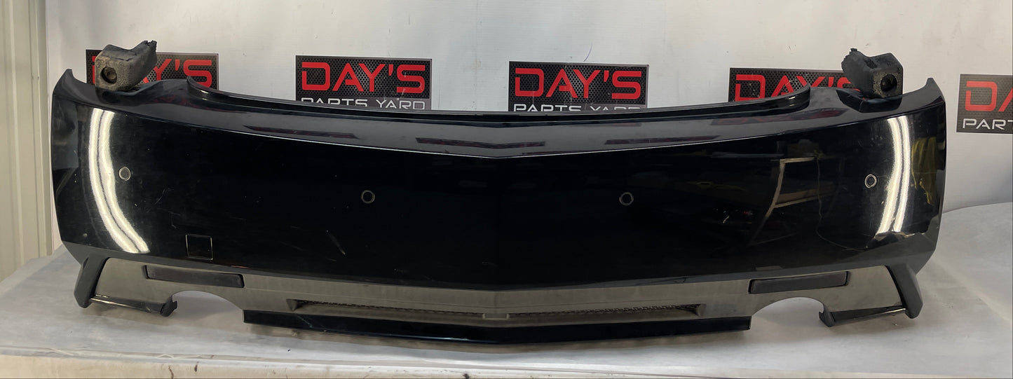 2010 Cadillac CTS-V Sedan Complete Rear Bumper Cover Black OEM