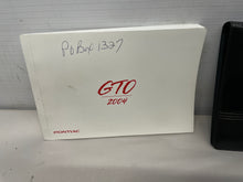 2004 Pontiac GTO Owners Manual Booklet OEM - Day's Parts Yard