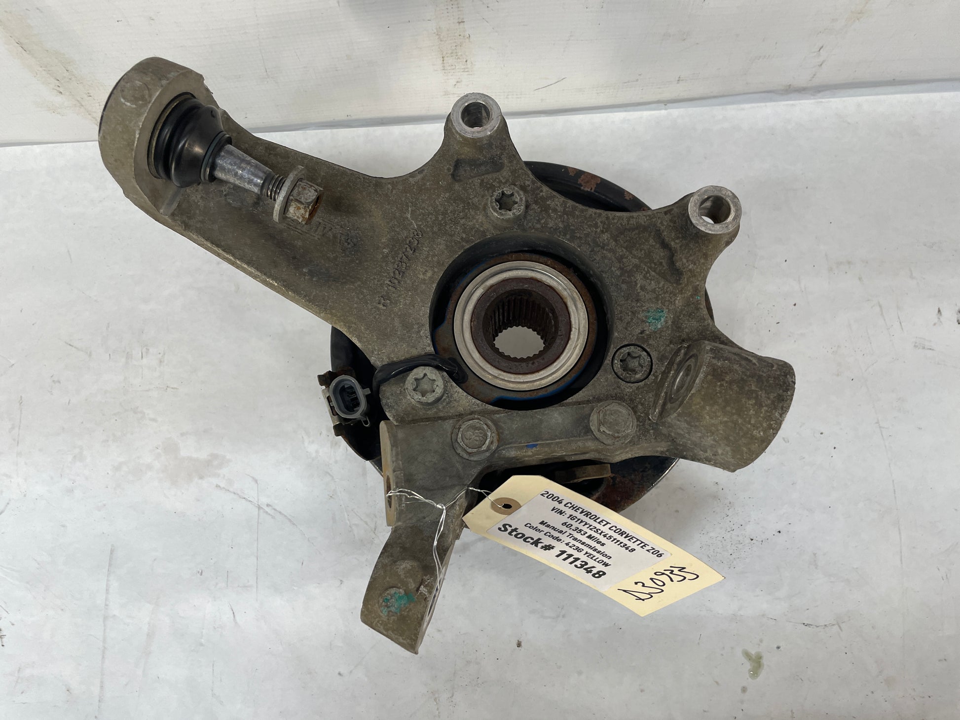 2004 Chevy C5 Corvette Z06 RH Passenger Front Suspension Spindle Knuckle Hub OEM - Day's Parts Yard