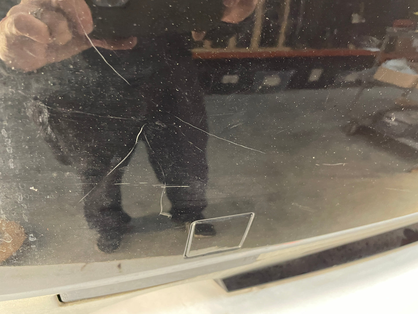 2010 Cadillac CTS-V Sedan Complete Rear Bumper Cover Black OEM