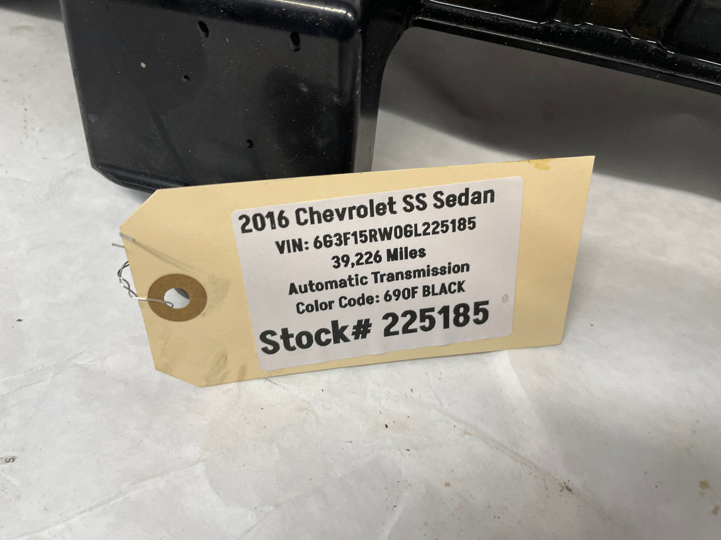 2016 Chevy SS Sedan Front Bumper Energy Impact Absorber OEM - Day's Parts Yard