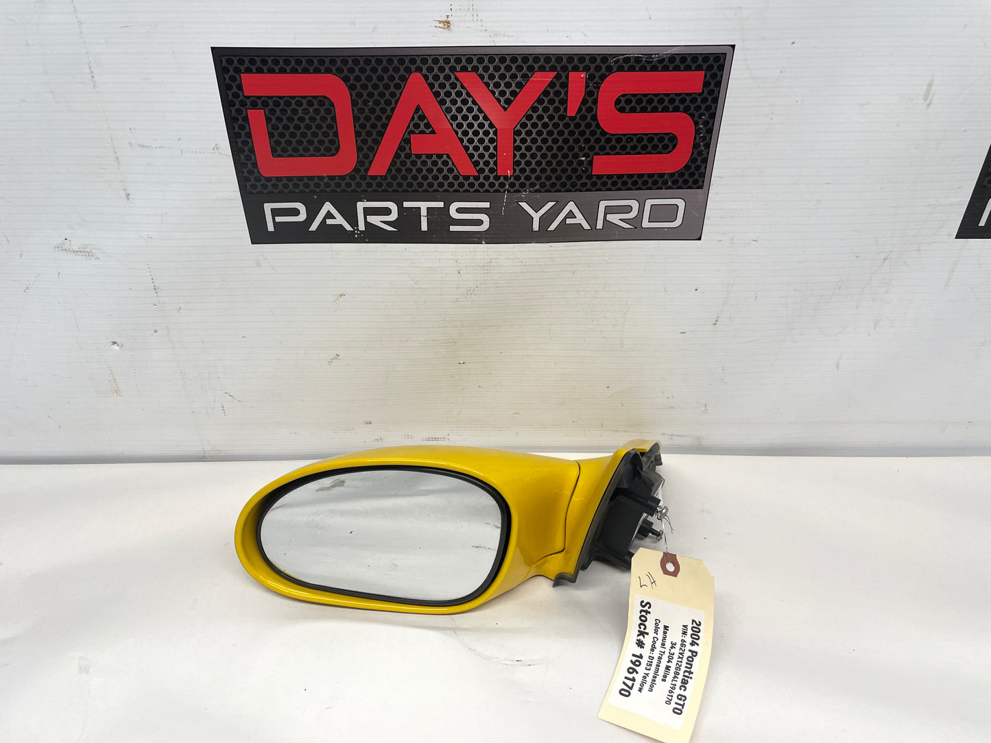 2004 Pontiac GTO LH Driver Exterior Side Mirror OEM - Day's Parts Yard