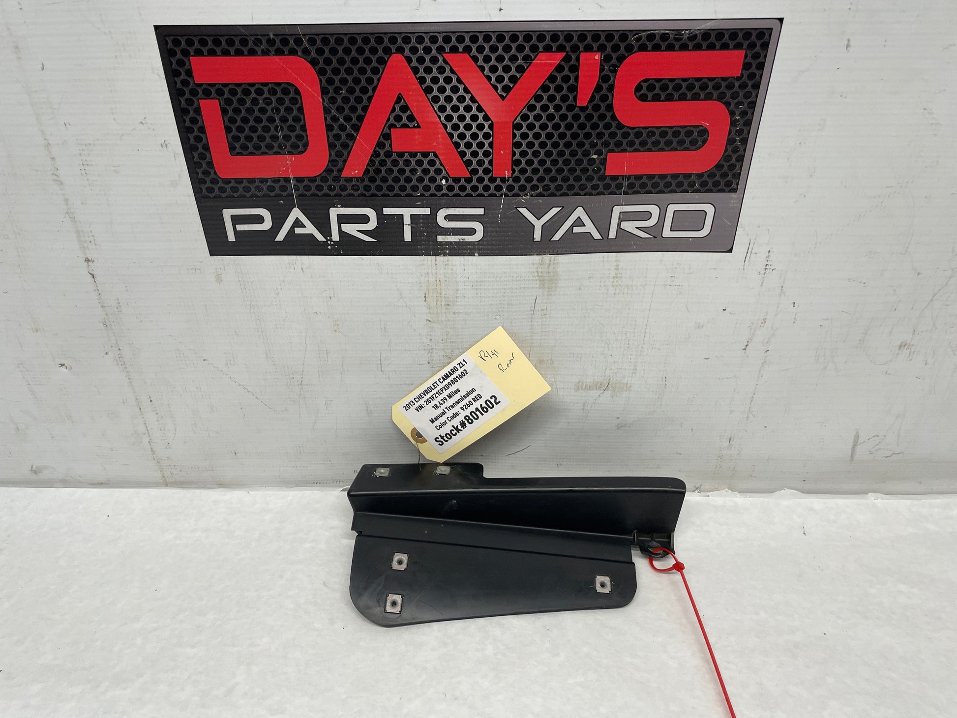 2013 Chevy Camaro ZL1 Rear Bumper Fascia Bracket OEM - Day's Parts Yard