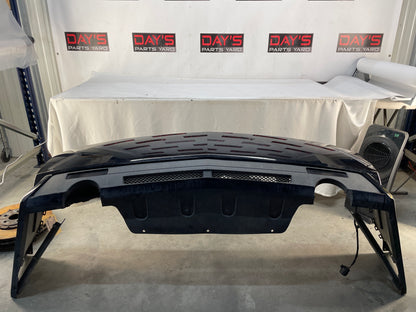 2010 Cadillac CTS-V Sedan Complete Rear Bumper Cover Black OEM