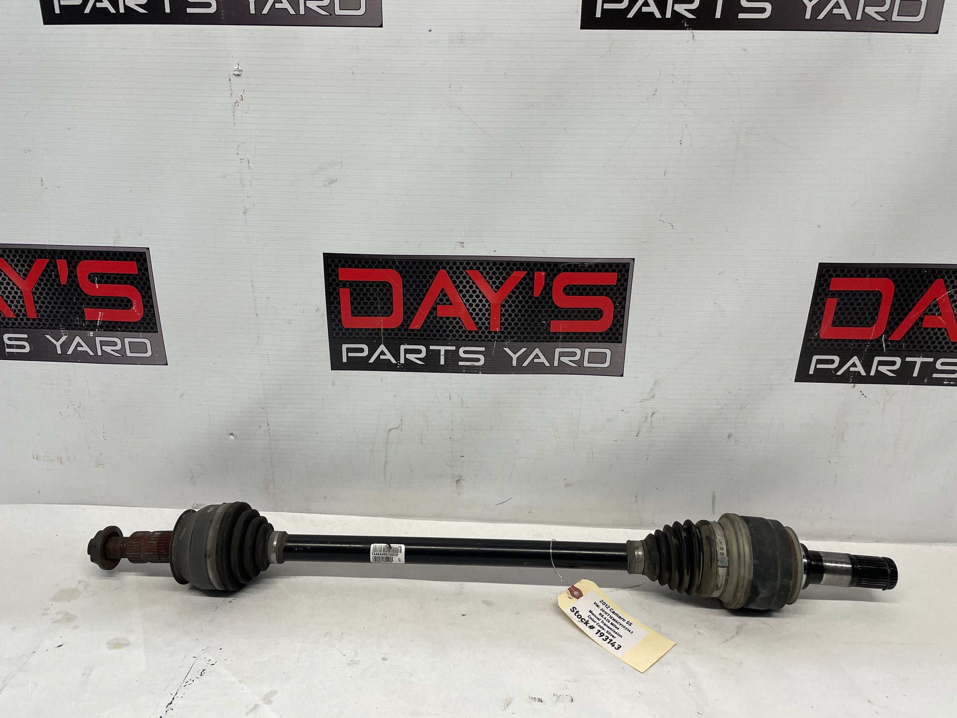2012 Chevy Camaro SS LH Driver CV Axle Half Shaft OEM - Day's Parts Yard