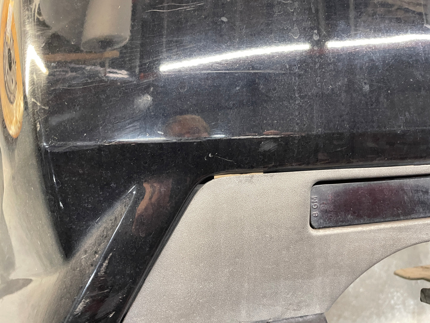 2010 Cadillac CTS-V Sedan Complete Rear Bumper Cover Black OEM