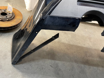 2010 Cadillac CTS-V Sedan Complete Rear Bumper Cover Black OEM