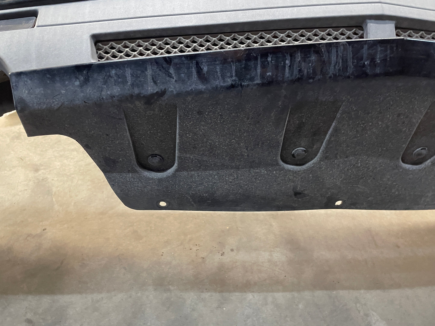 2010 Cadillac CTS-V Sedan Complete Rear Bumper Cover Black OEM