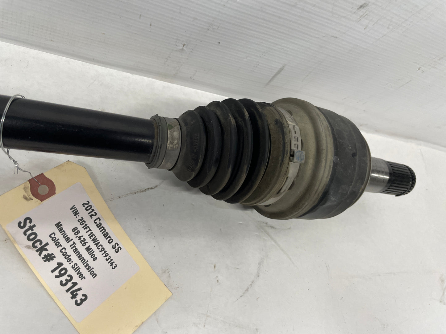 2012 Chevy Camaro SS LH Driver CV Axle Half Shaft OEM - Day's Parts Yard