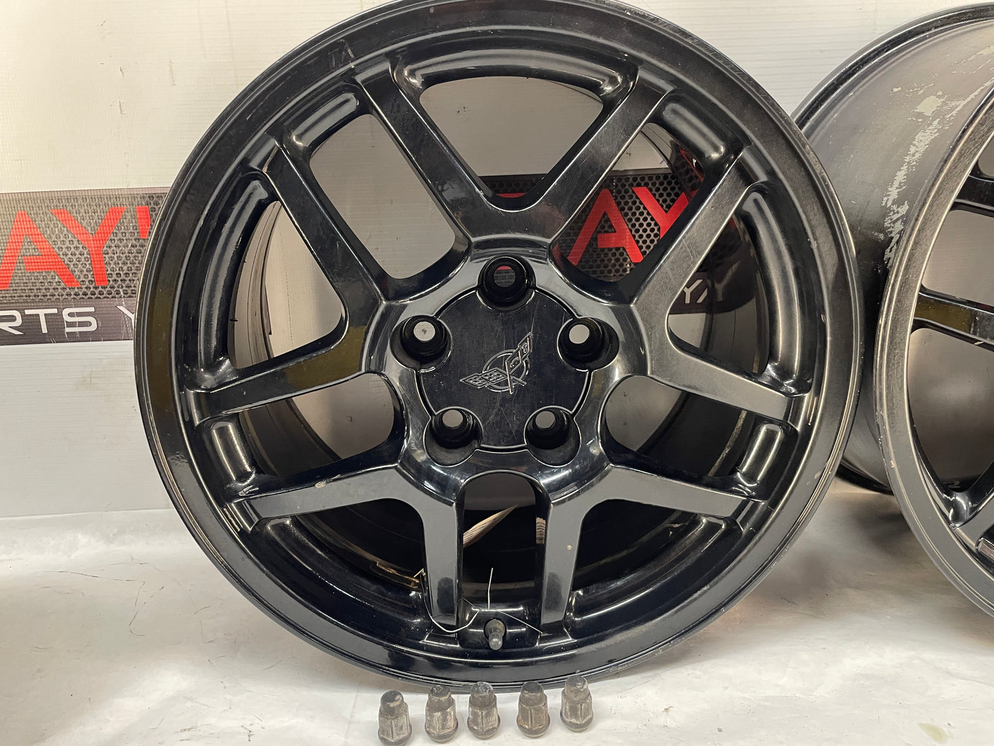 2004 Chevy C5 Corvette Z06 Speedline Wheels Front 17X9 Rear 18X10.5 OEM - Day's Parts Yard