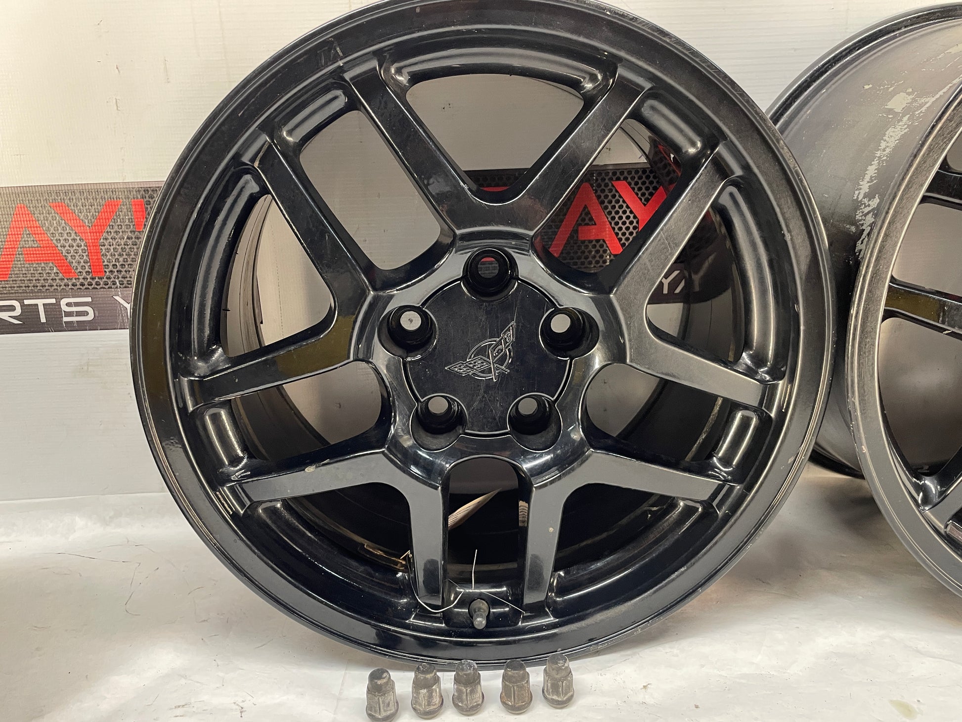 2004 Chevy C5 Corvette Z06 Speedline Wheels Front 17X9 Rear 18X10.5 OEM - Day's Parts Yard