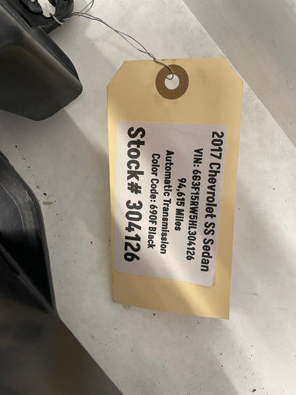 2016 Chevy SS Sedan Front Bumper Energy Impact Absorber OEM - Day's Parts Yard