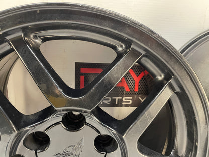 2004 Chevy C5 Corvette Z06 Speedline Wheels Front 17X9 Rear 18X10.5 OEM - Day's Parts Yard