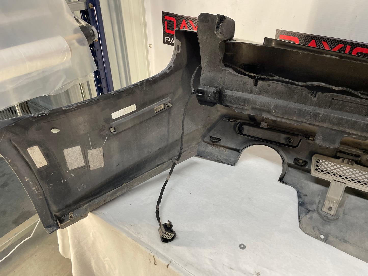 2010 Cadillac CTS-V Sedan Complete Rear Bumper Cover Black OEM