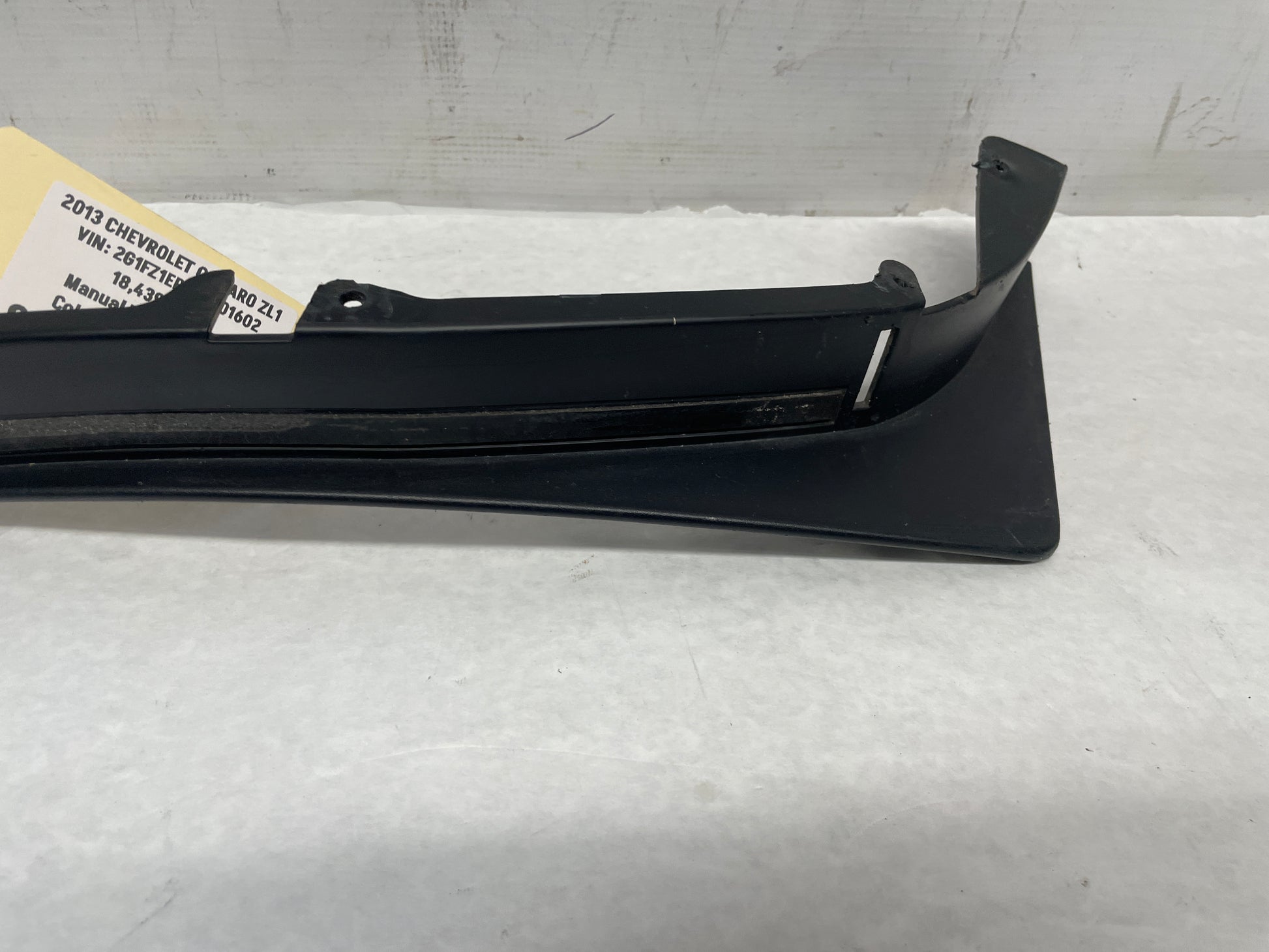 2013 Chevy Camaro ZL1 LH Driver Front Bumper Fascia Wheel Well Trim Molding OEM - Day's Parts Yard