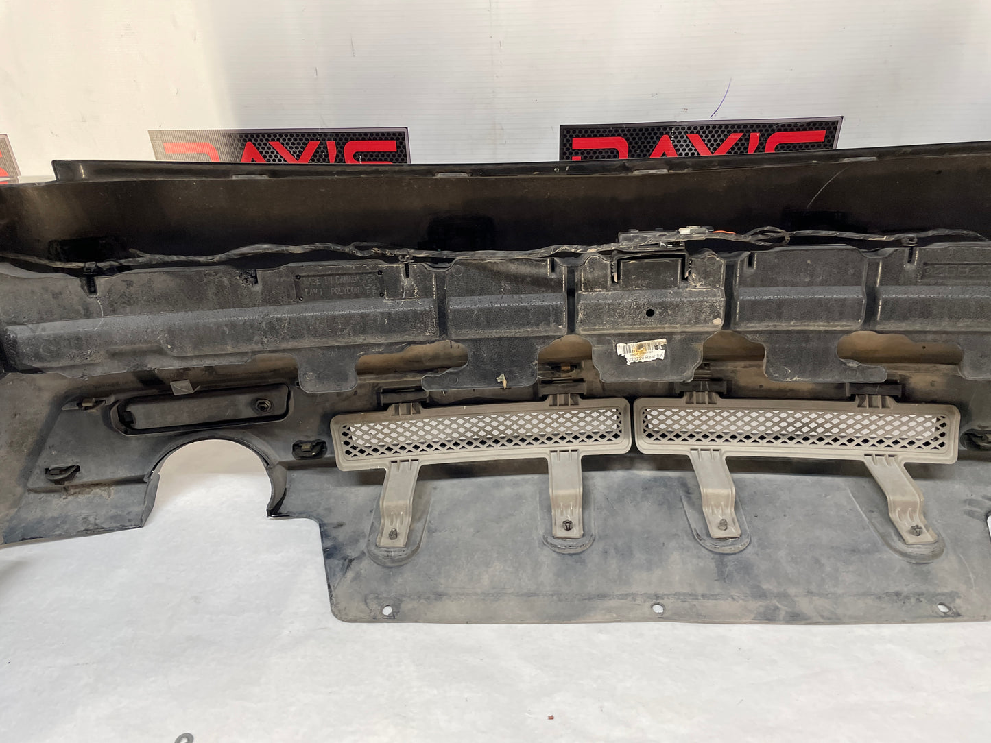 2010 Cadillac CTS-V Sedan Complete Rear Bumper Cover Black OEM