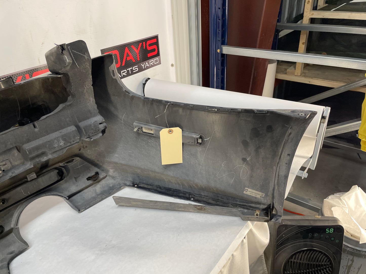 2010 Cadillac CTS-V Sedan Complete Rear Bumper Cover Black OEM