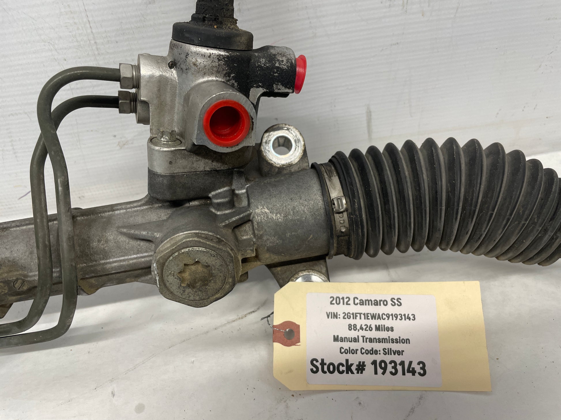 2012 Chevy Camaro SS Power Steering Rack and Pinion Gear Assembly OEM - Day's Parts Yard