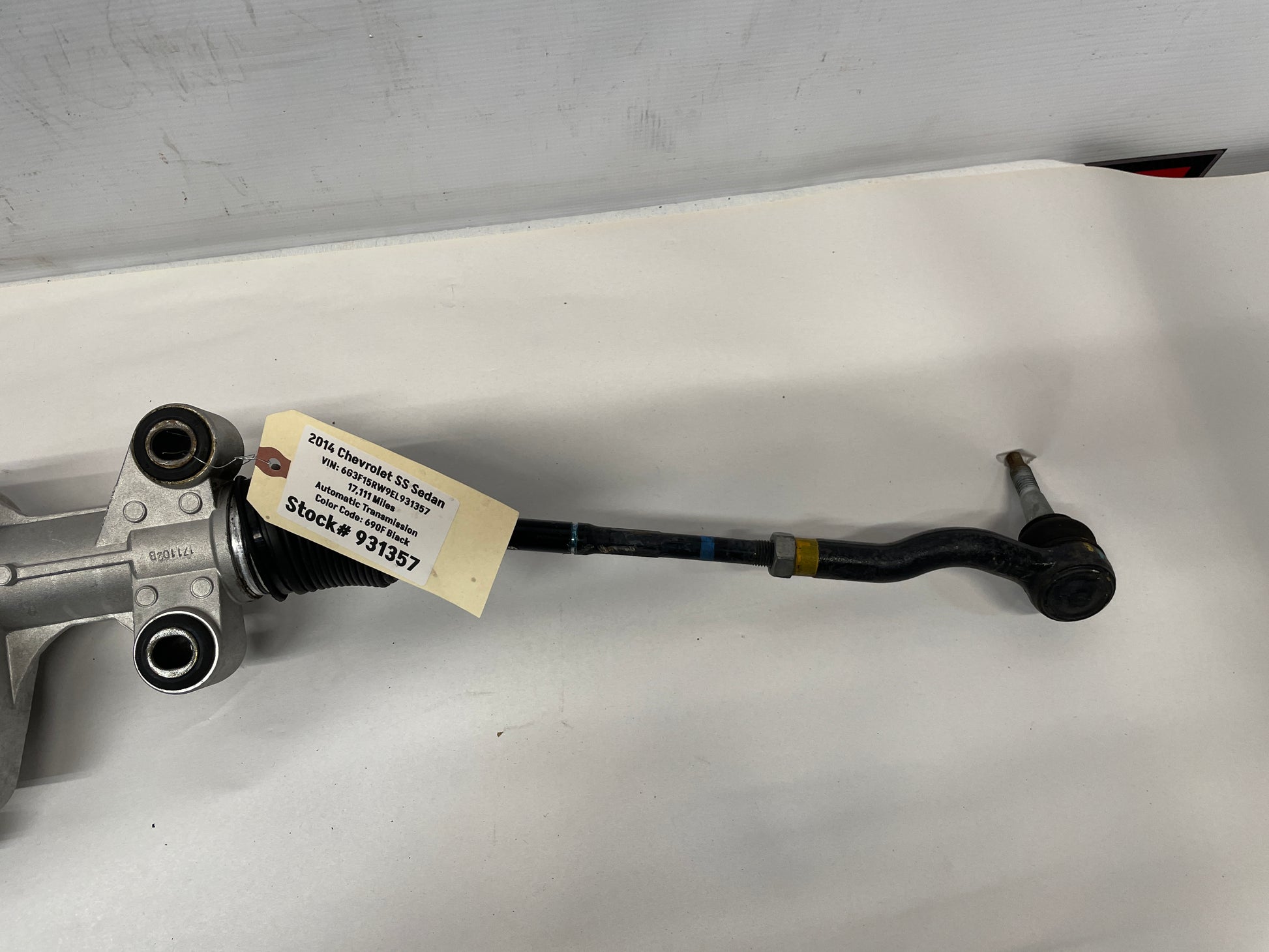 2014 Chevy SS Sedan Steering Rack and Pinion Assembly OEM - Day's Parts Yard