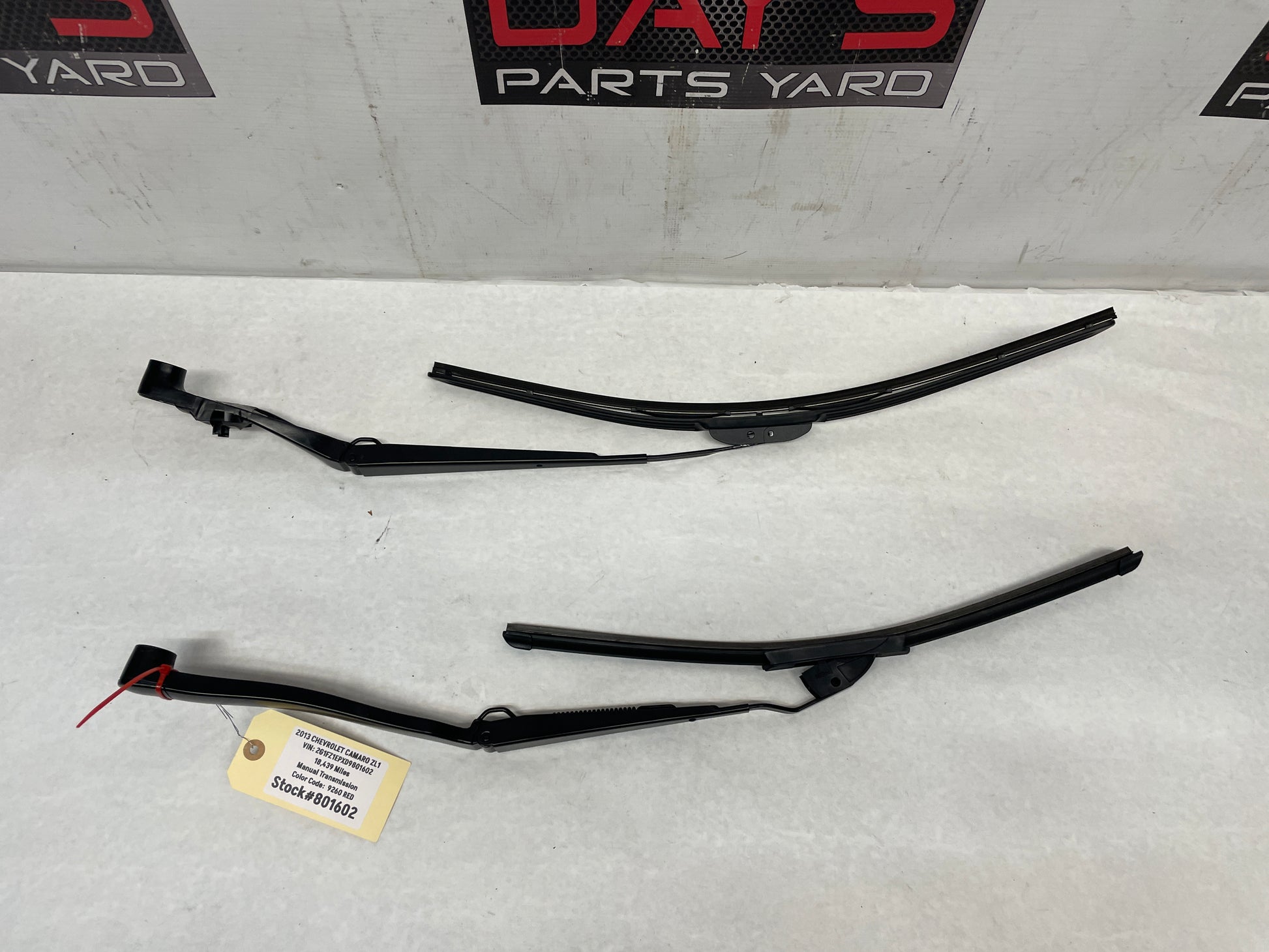 2013 Chevy Camaro ZL1 RH & LH Windshield Wiper Arms OEM - Day's Parts Yard