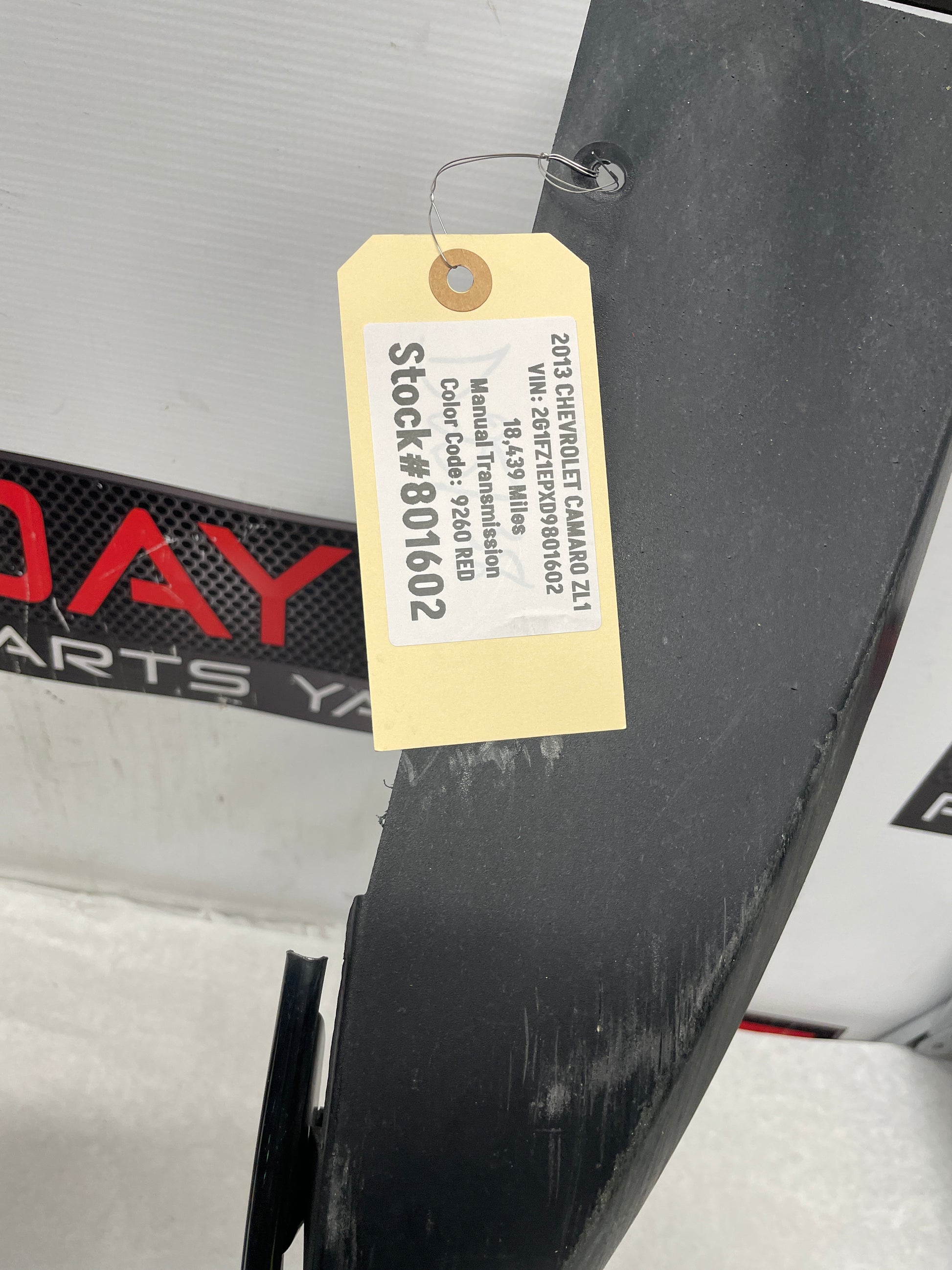 2013 Chevy Camaro ZL1 Rear Bumper Valance Diffuser OEM - Day's Parts Yard